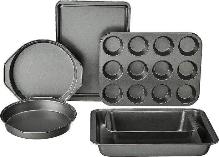 Amazon Basics 6 Piece Nonstick Carbon Steel Oven Bakeware Baking Set 1