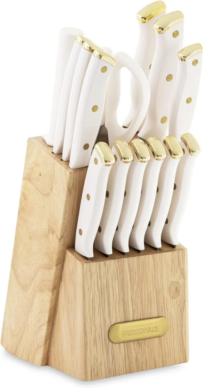 Farberware 15 Piece Triple Riveted Knife Block Set