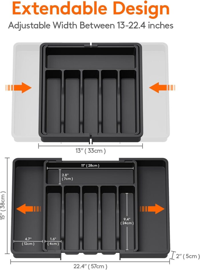 Lifewit Silverware Drawer Organizer 1