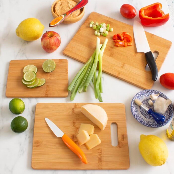 Totally Bamboo 3 Piece Bamboo Cutting Board Set 1