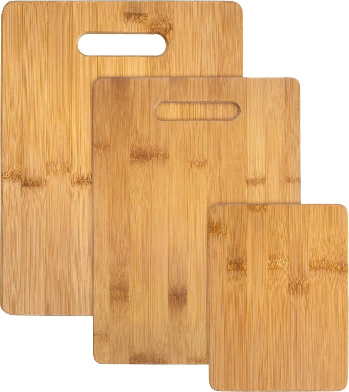 Totally Bamboo 3 Piece Bamboo Cutting Board Set